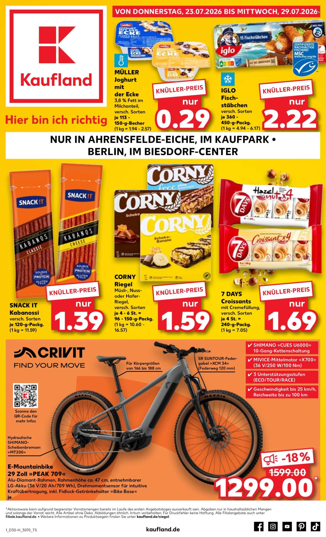 Kaufland Prospekte  - 23.07.2026 - 29.07.2026. Seite 1