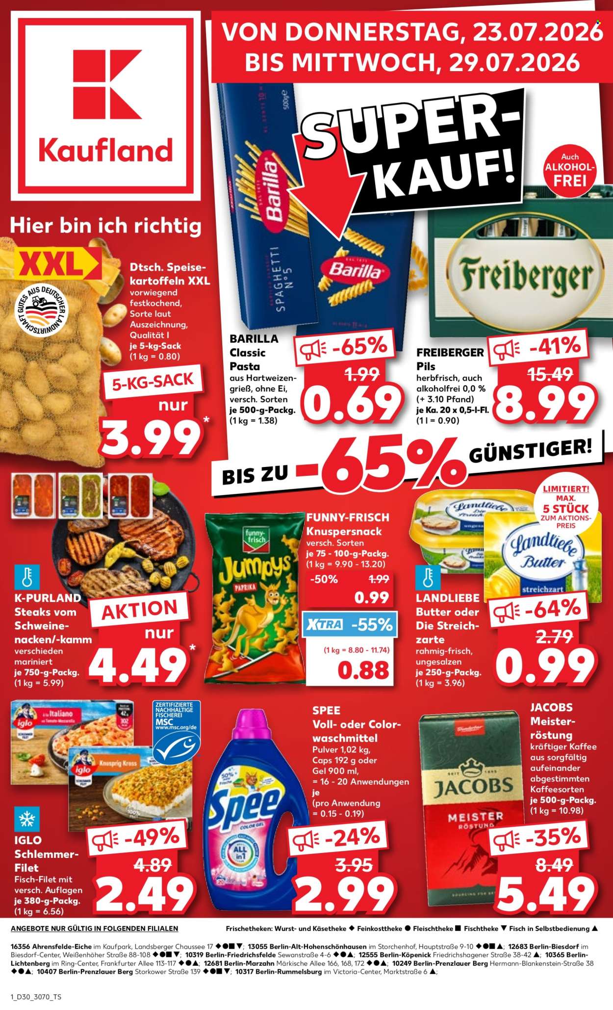 Kaufland Prospekte  - 23.07.2026 - 29.07.2026. Seite 1