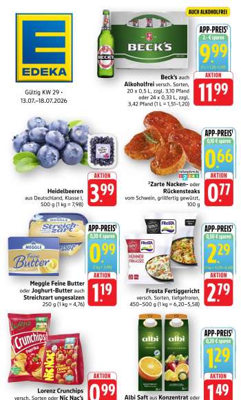 Prospekte Edeka - 13.07.2026 - 18.07.2026.
