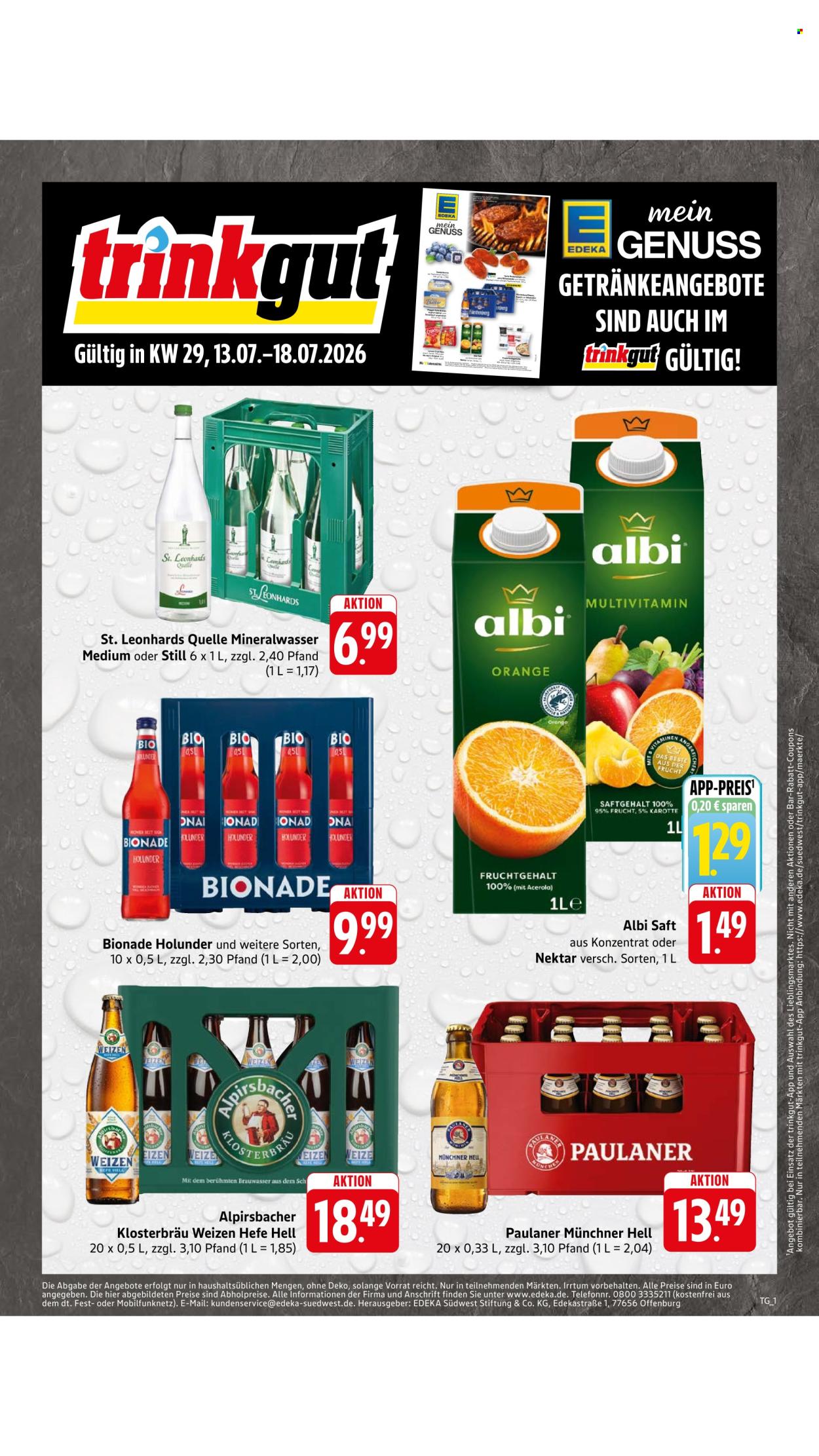 Edeka Prospekte  - 13.07.2026 - 18.07.2026. Seite 48