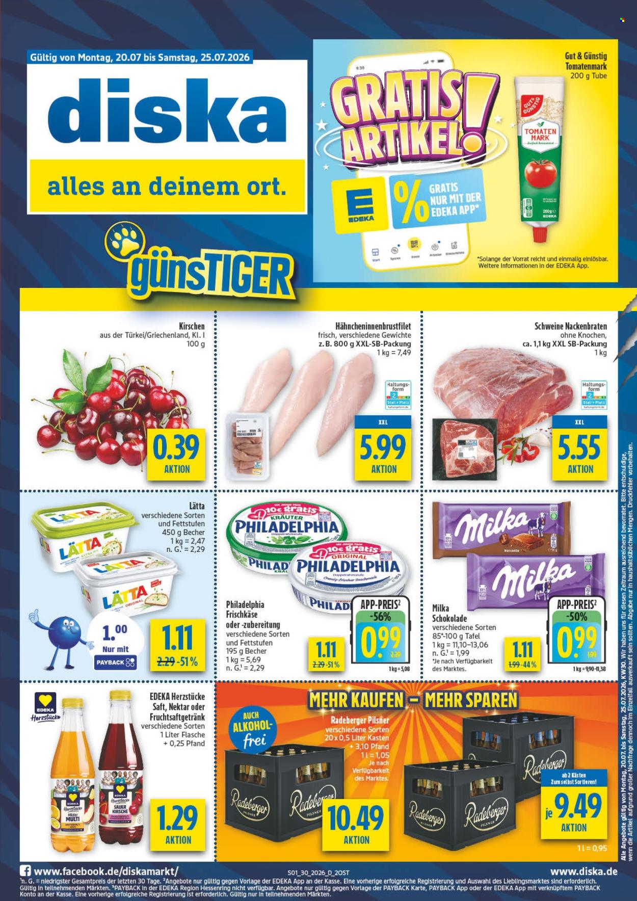 Diska Prospekte  - 20.07.2026 - 25.07.2026. Seite 1
