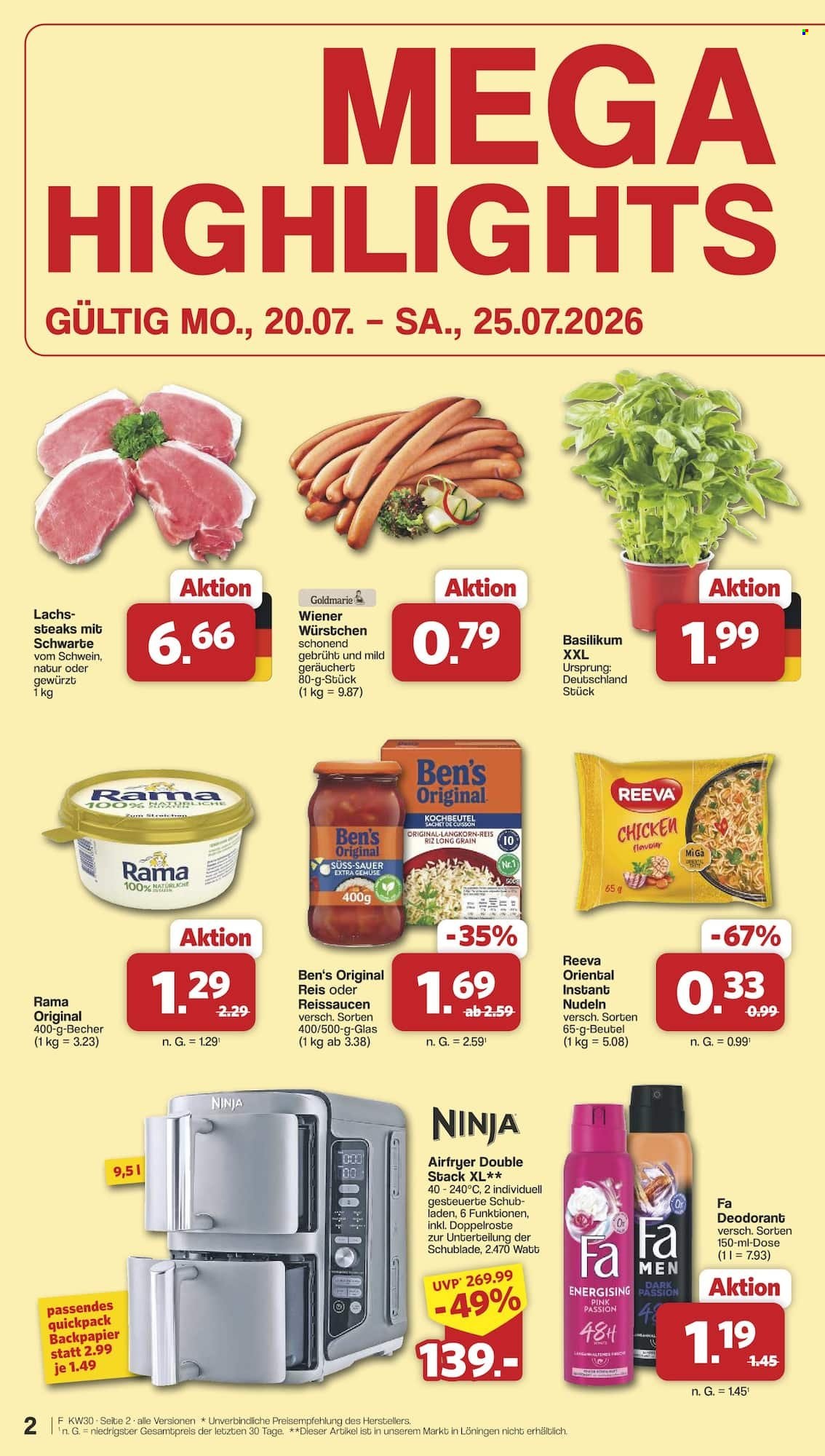 famila Prospekte  - 20.07.2026 - 25.07.2026. Seite 2