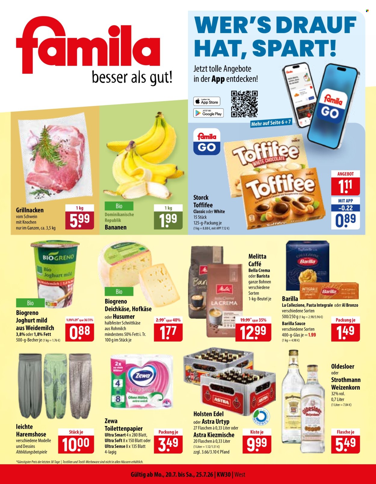 famila Prospekte  - 20.07.2026 - 25.07.2026. Seite 1