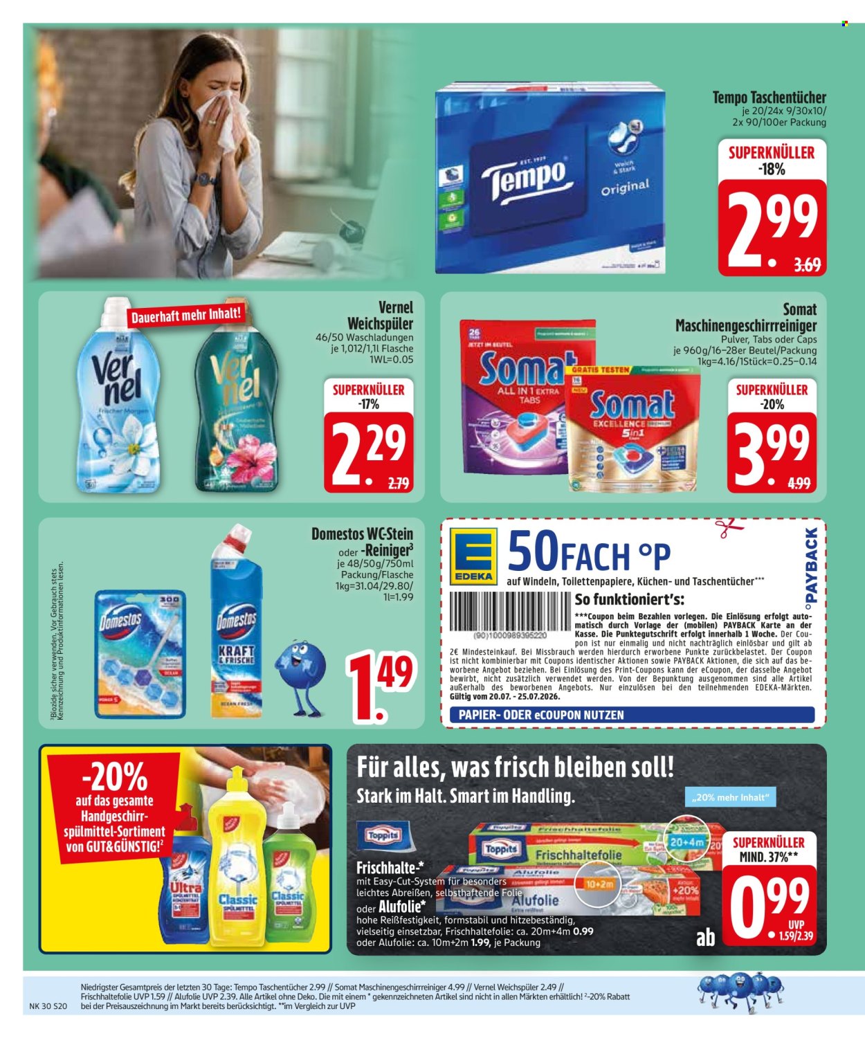 Leták Edeka - 20.7.2026 - 25.7.2026. Strana 22