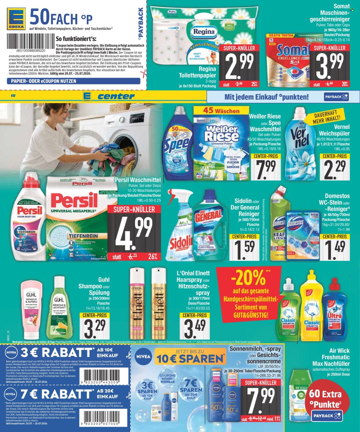 Leták Edeka - 20.7.2026 - 25.7.2026. Strana 18