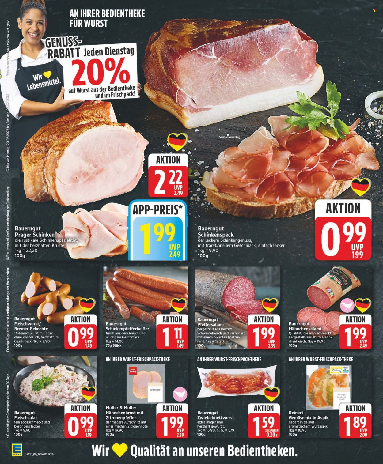 Leták Edeka - 20.7.2026 - 25.7.2026. Strana 6