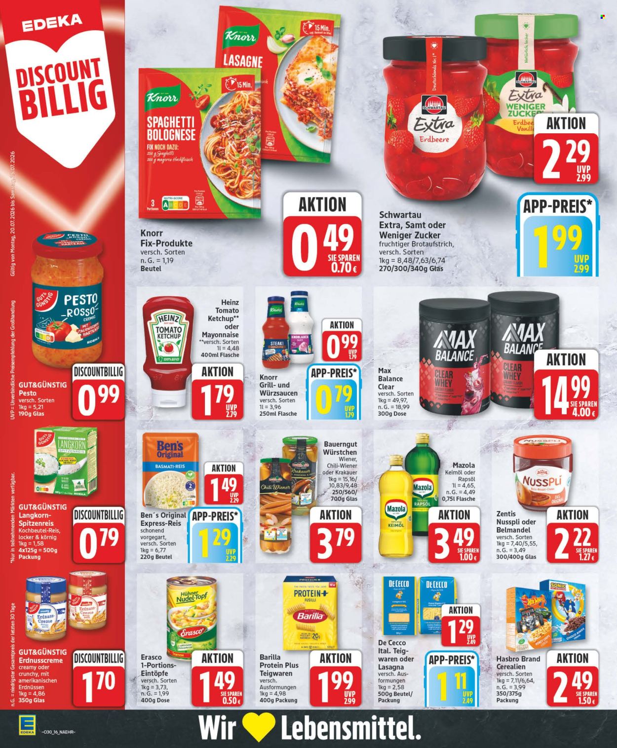 Leták Edeka - 20.7.2026 - 25.7.2026. Strana 16