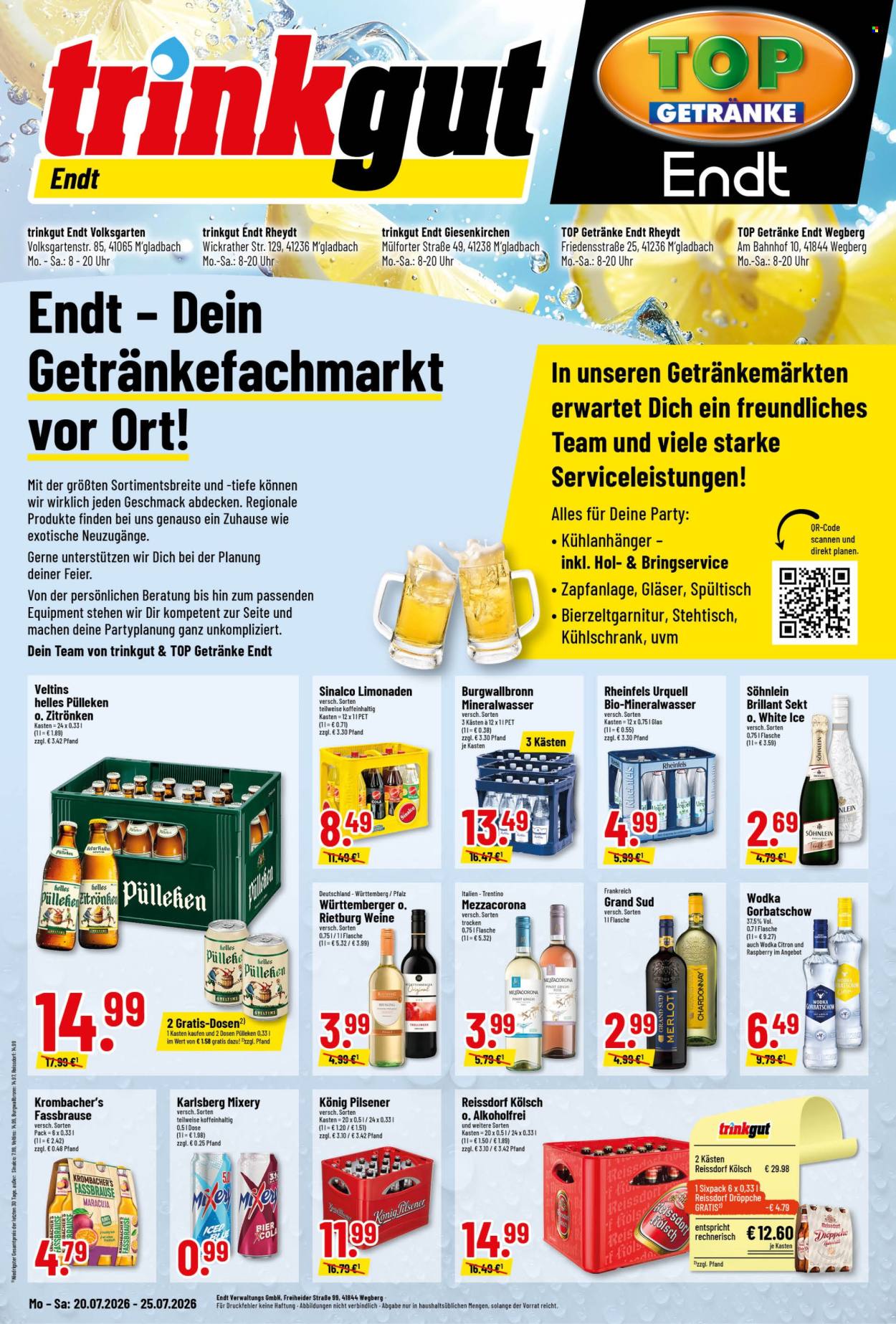 Edeka Getränkemarkt Prospekte  - 20.07.2026 - 25.07.2026. Seite 1