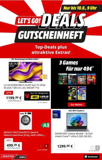 Prospekte MediaMarkt - 20.07.2026 - 10.08.2026.