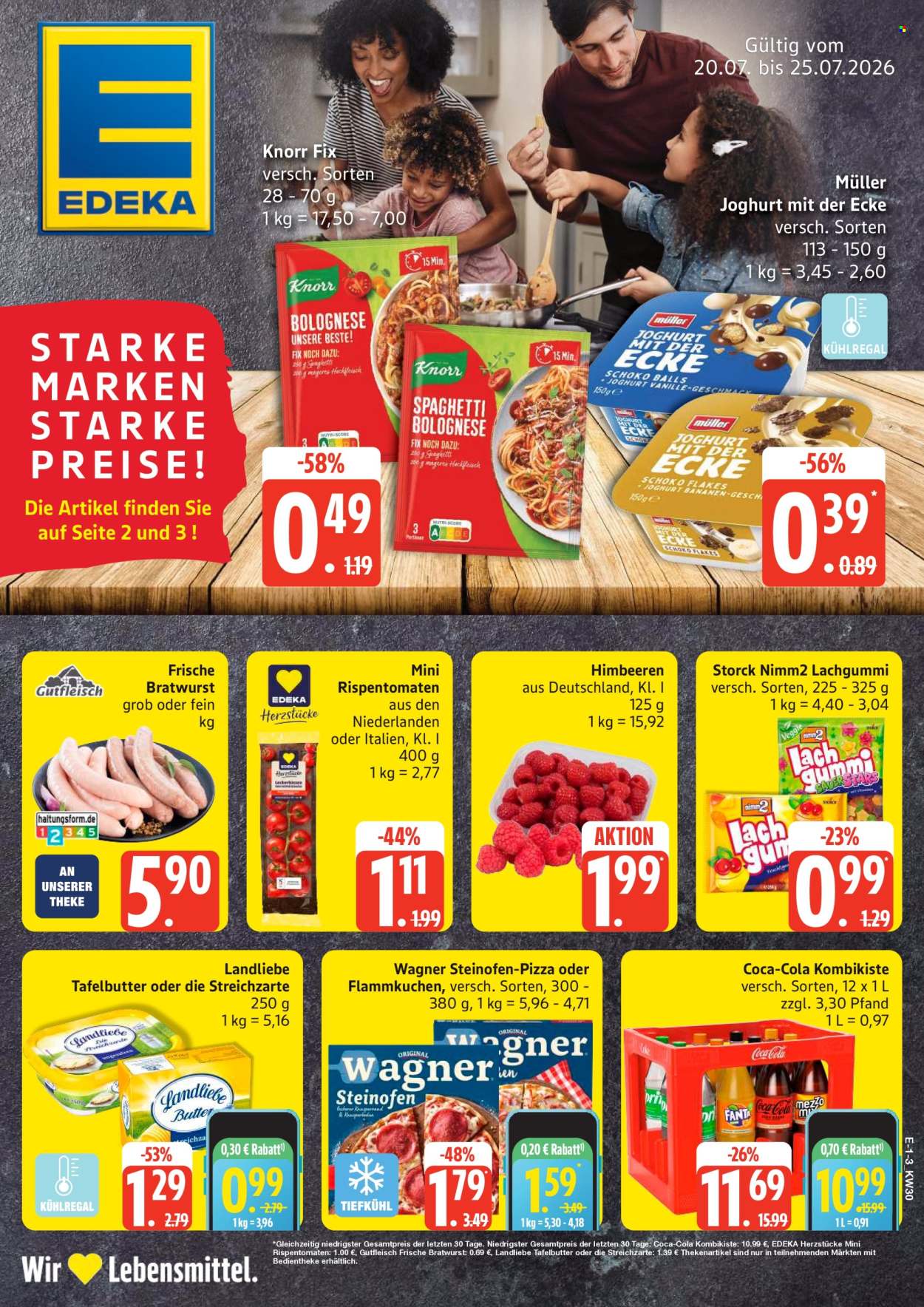 E center Prospekte  - 20.07.2026 - 25.07.2026. Seite 1