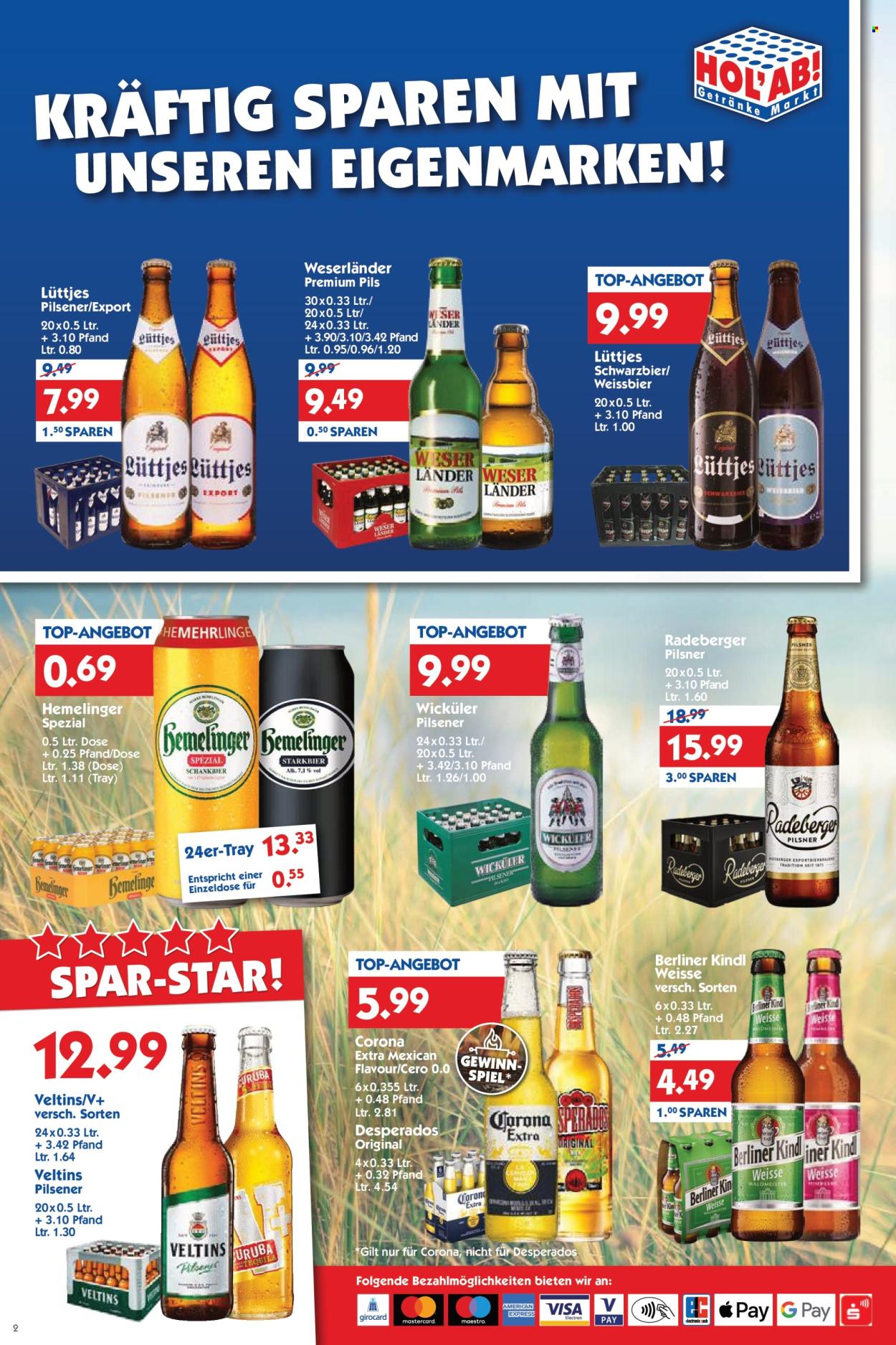 Hol'ab! Getränkemarkt Prospekte  - 27.07.2026 - 1.08.2026. Seite 2