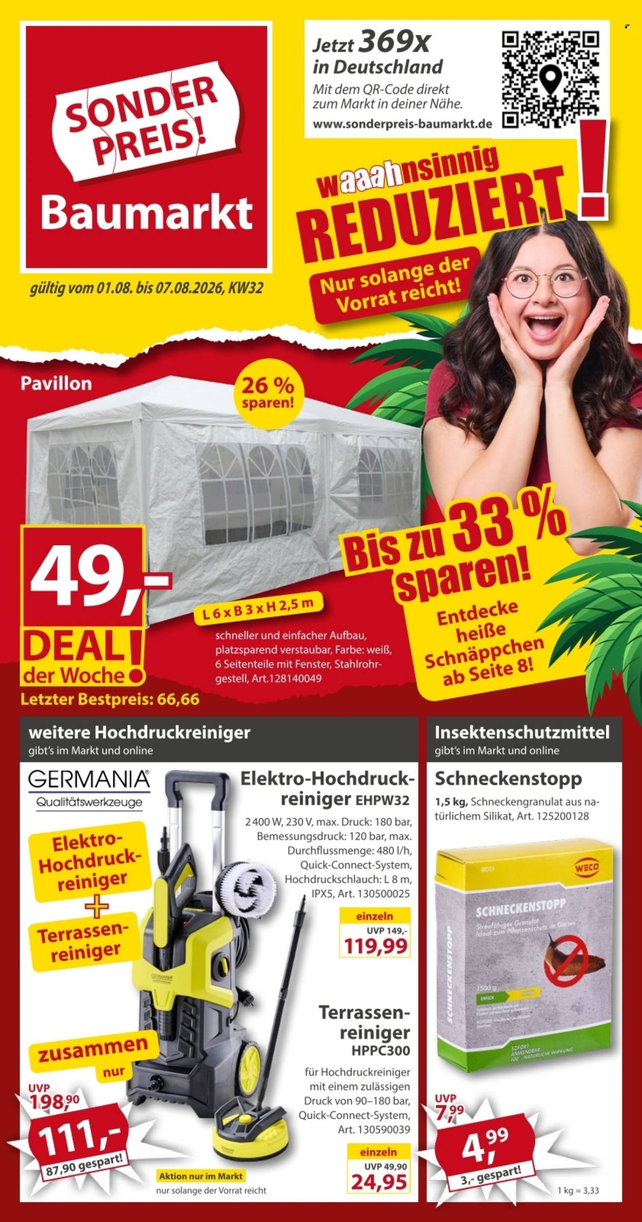 Sonderpreis-Baumarkt Prospekte  - 1.08.2026 - 7.08.2026. Seite 1