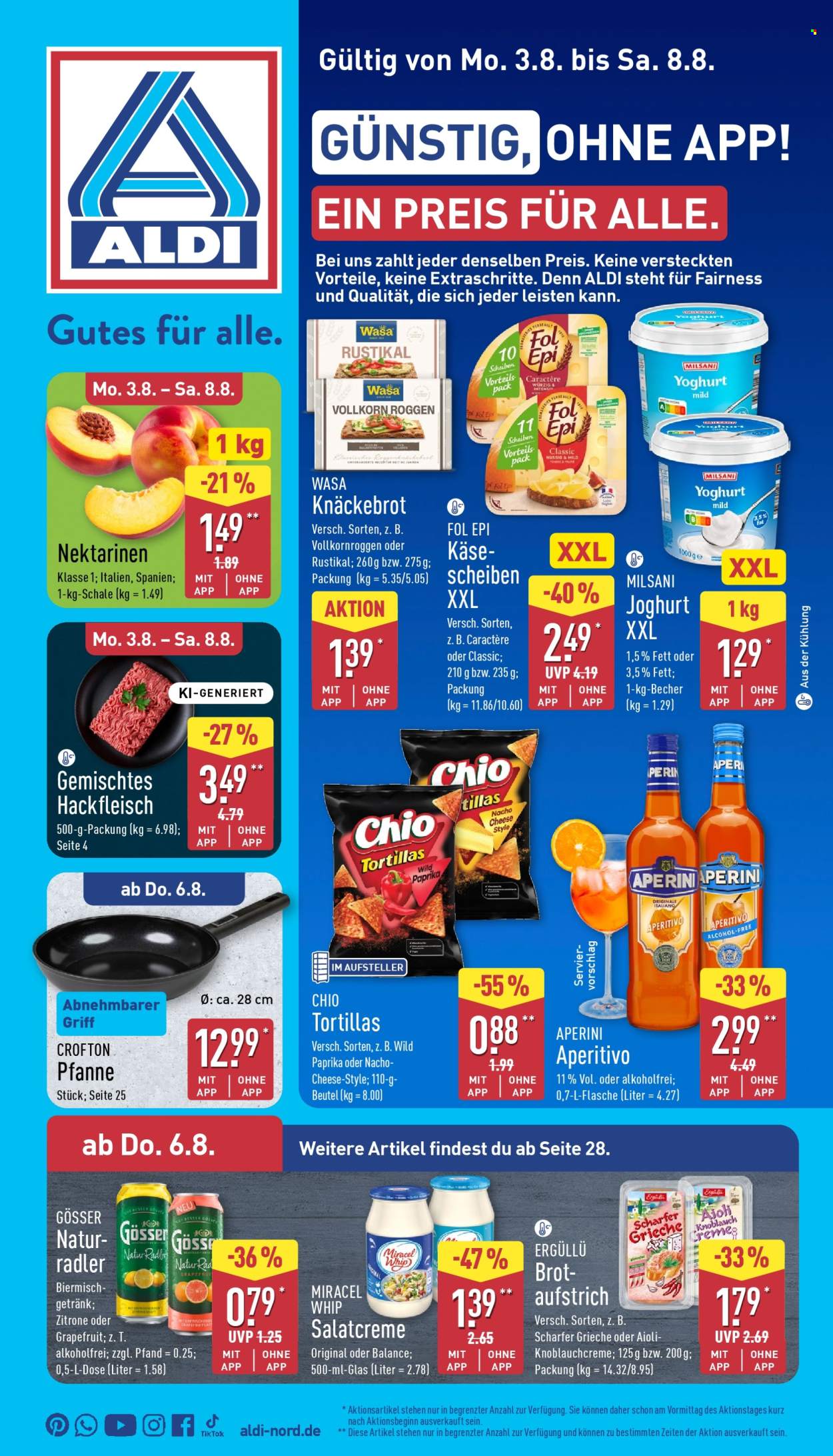 ALDI Nord Prospekte  - 3.08.2026 - 8.08.2026. Seite 1