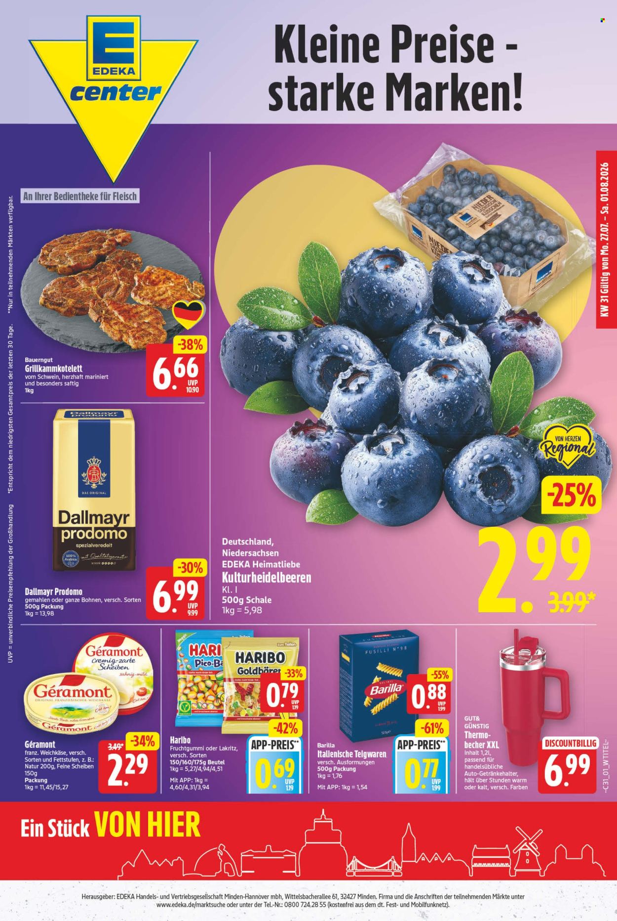 E center Prospekte  - 27.07.2026 - 1.08.2026. Seite 1