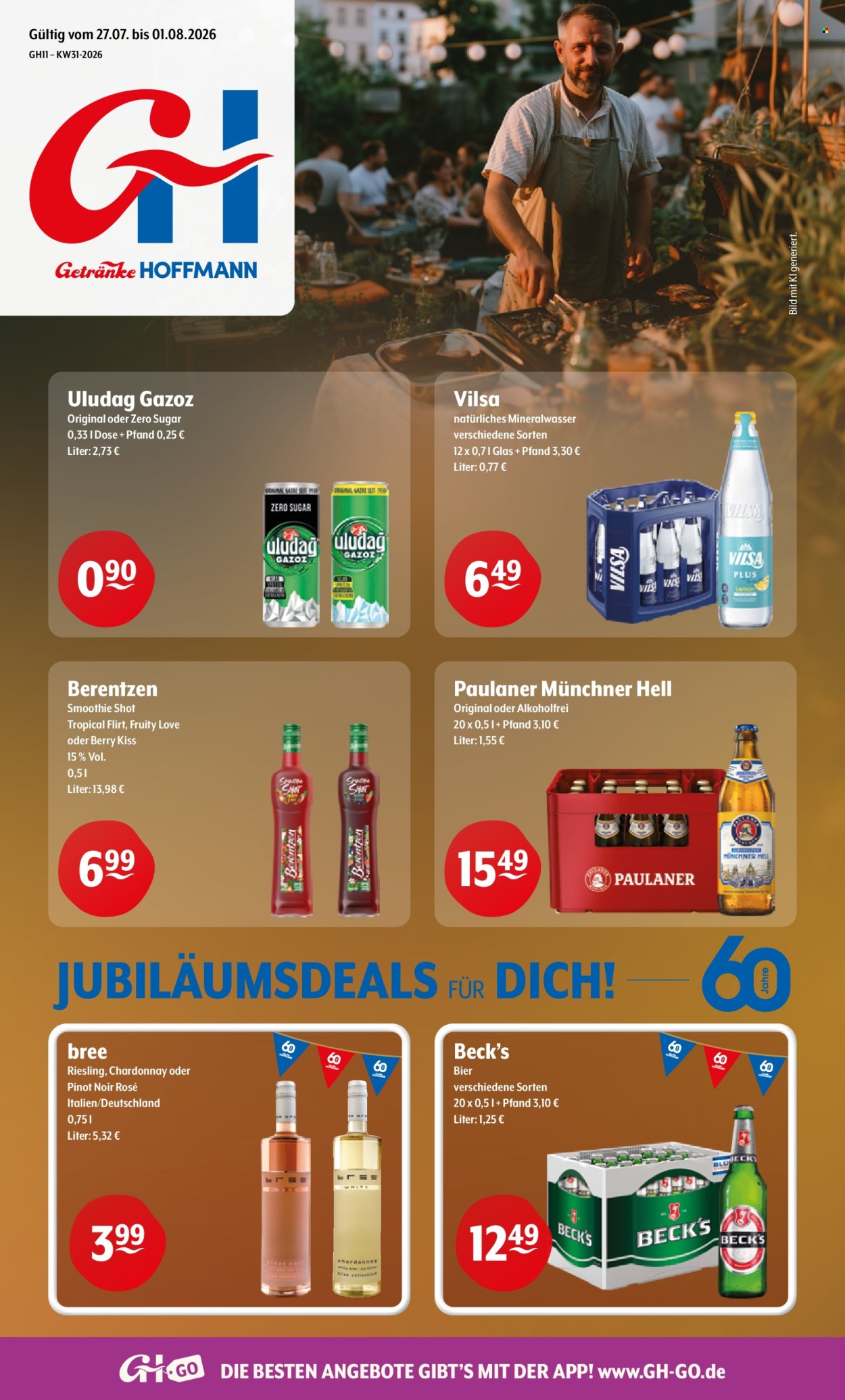 Getränke Hoffmann Prospekte  - 27.07.2026 - 1.08.2026. Seite 1