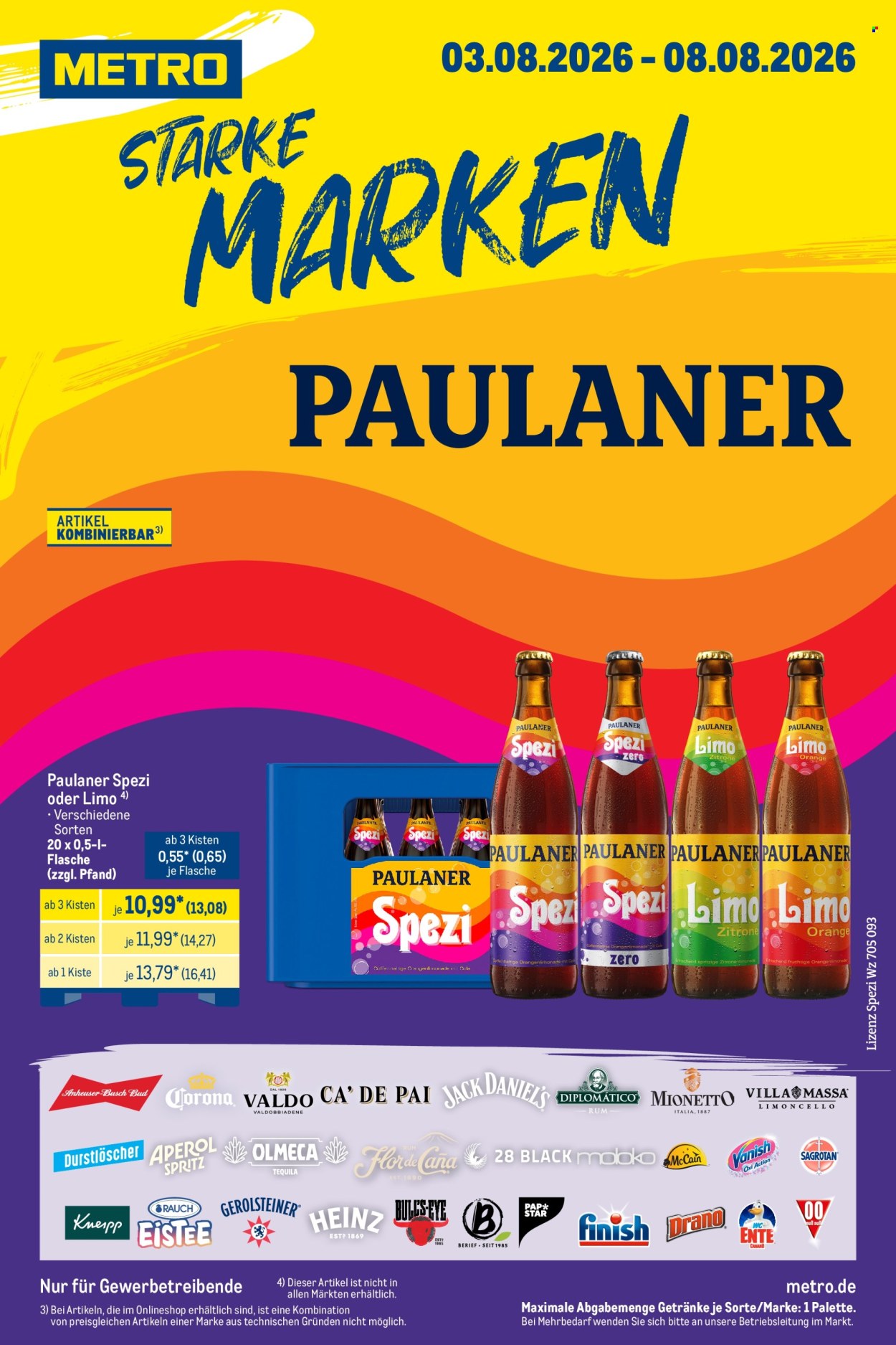 Metro Prospekte  - 3.08.2026 - 8.08.2026. Seite 1