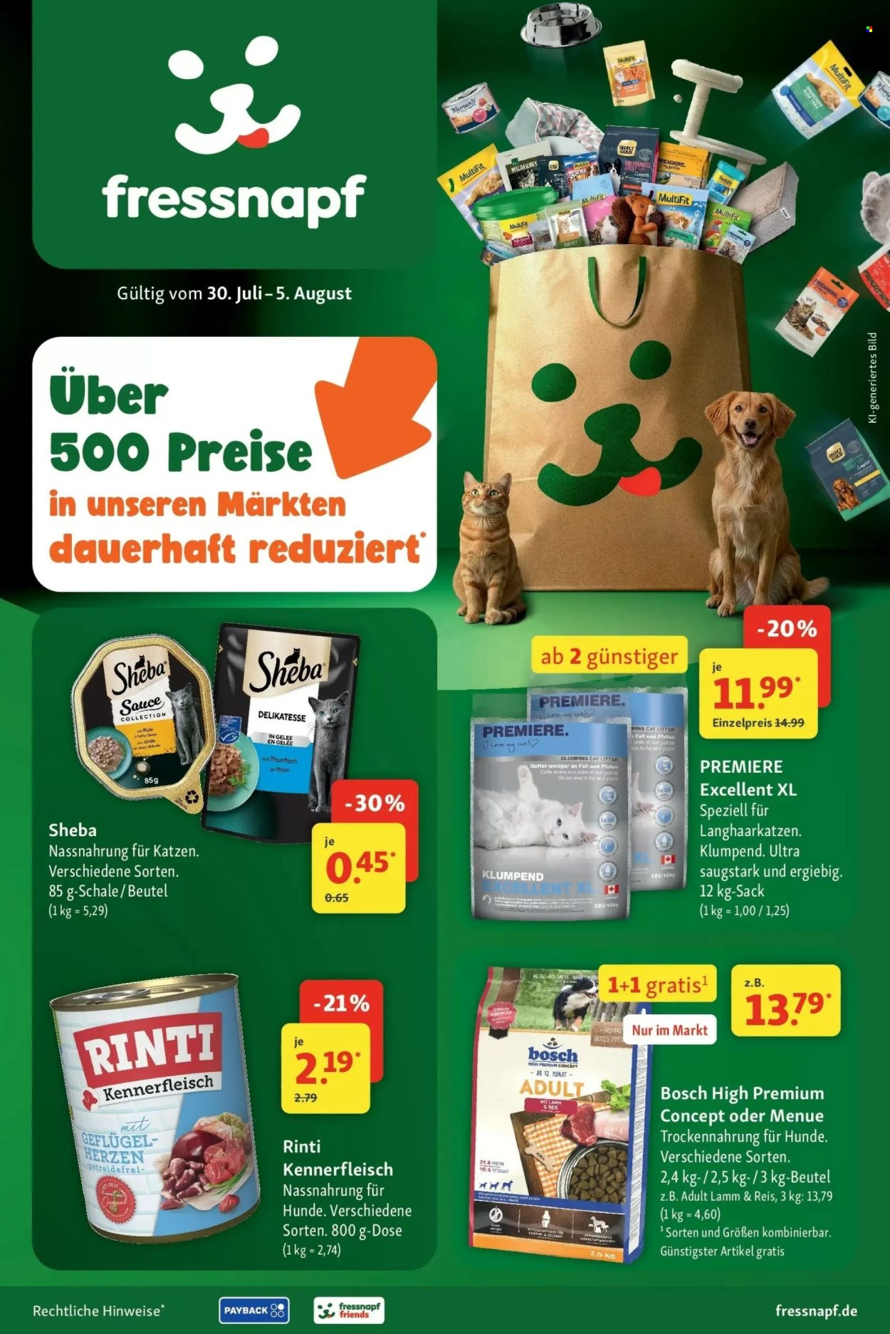 Fressnapf Prospekte  - 30.07.2026 - 5.08.2026. Seite 1