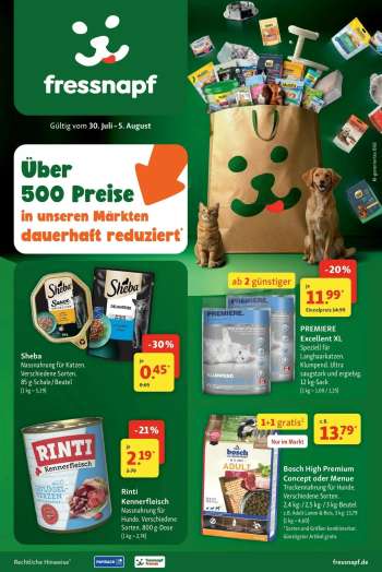 Prospekte Fressnapf - 30.07.2026 - 5.08.2026.
