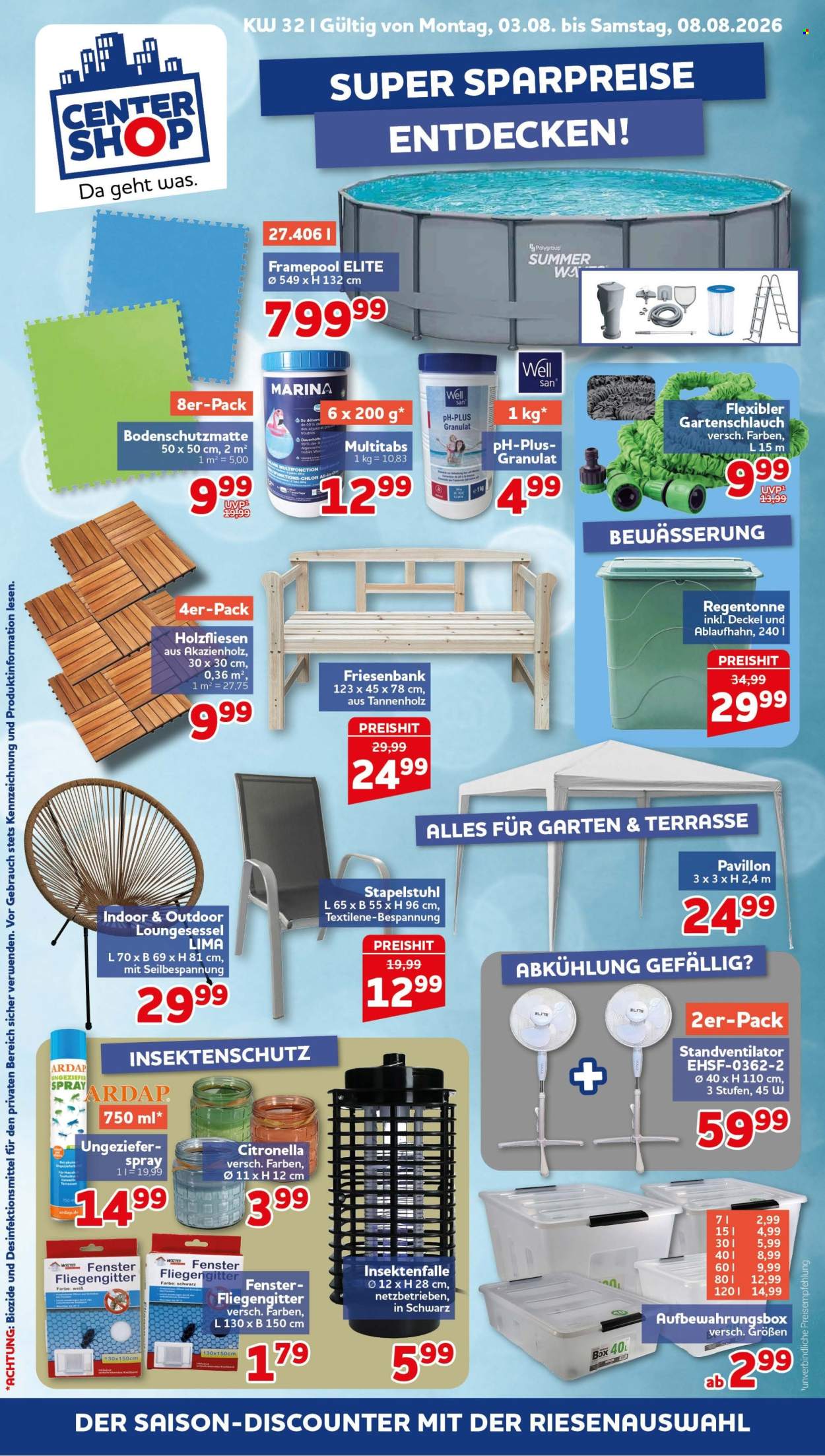 CENTERSHOP Prospekte  - 3.08.2026 - 8.08.2026. Seite 1
