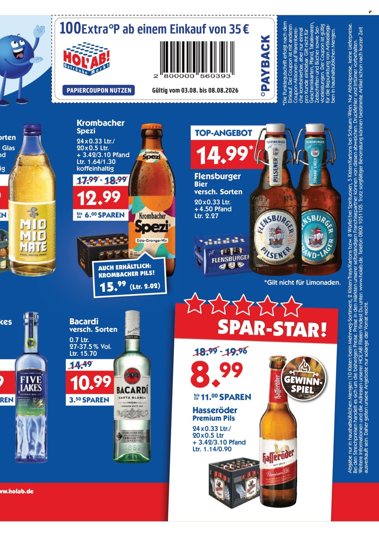 Hol'ab! Getränkemarkt Prospekte  - 3.08.2026 - 8.08.2026. Seite 3