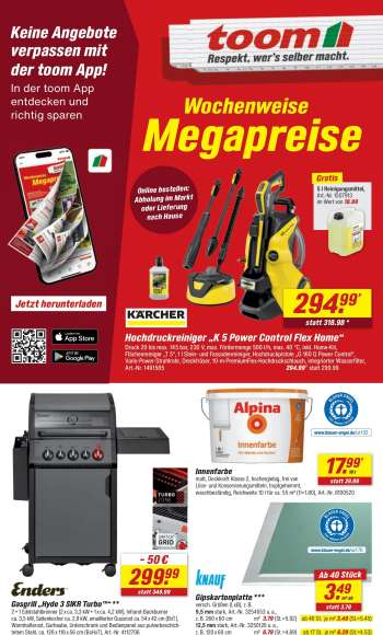 Prospekte toom Baumarkt - 1.08.2026 - 7.08.2026.