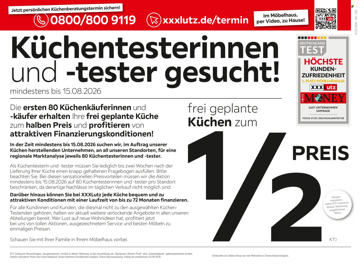XXXLutz Prospekte  - 1.08.2026 - 15.08.2026. Seite 16