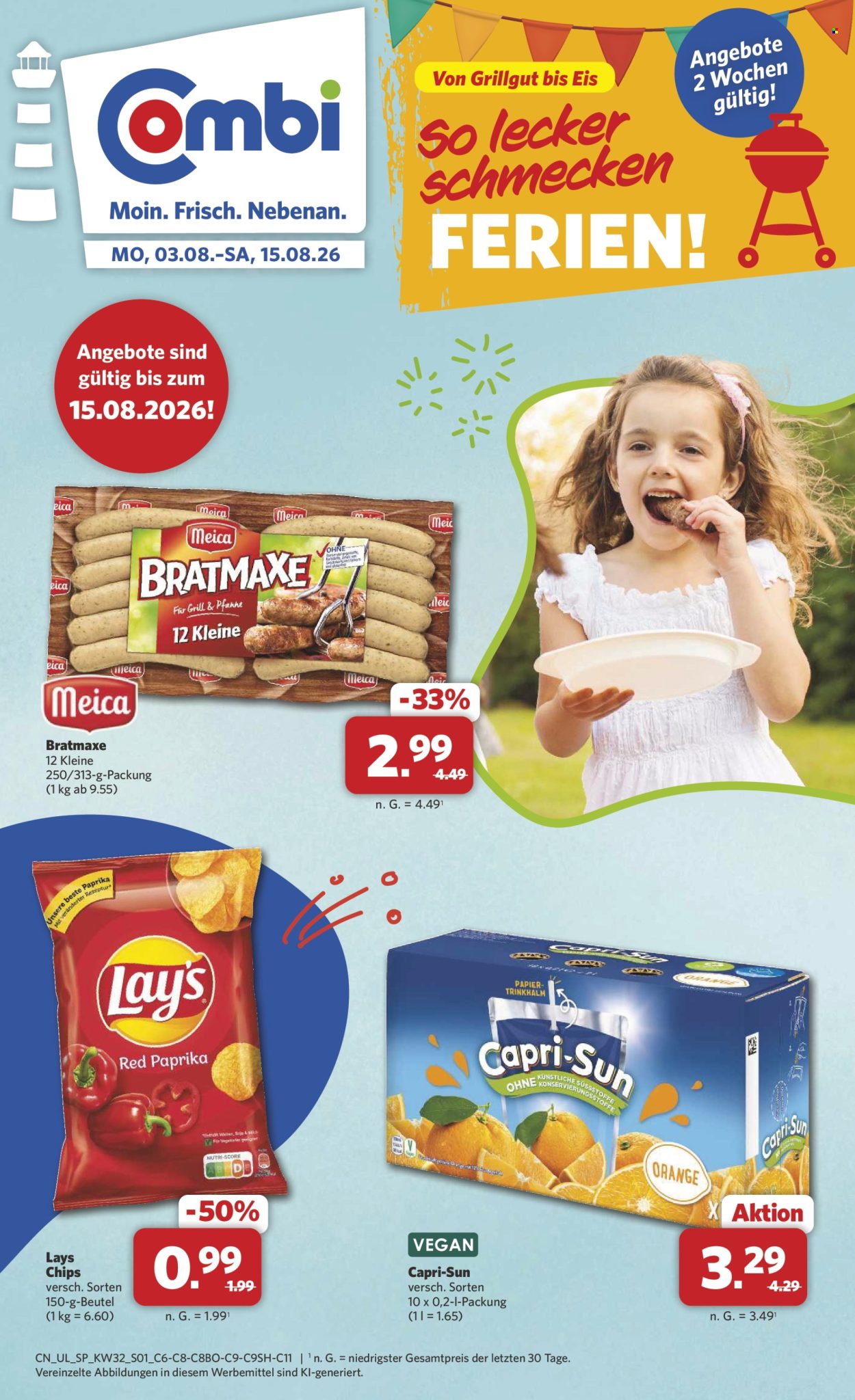 Combi Prospekte  - 3.08.2026 - 15.08.2026. Seite 1