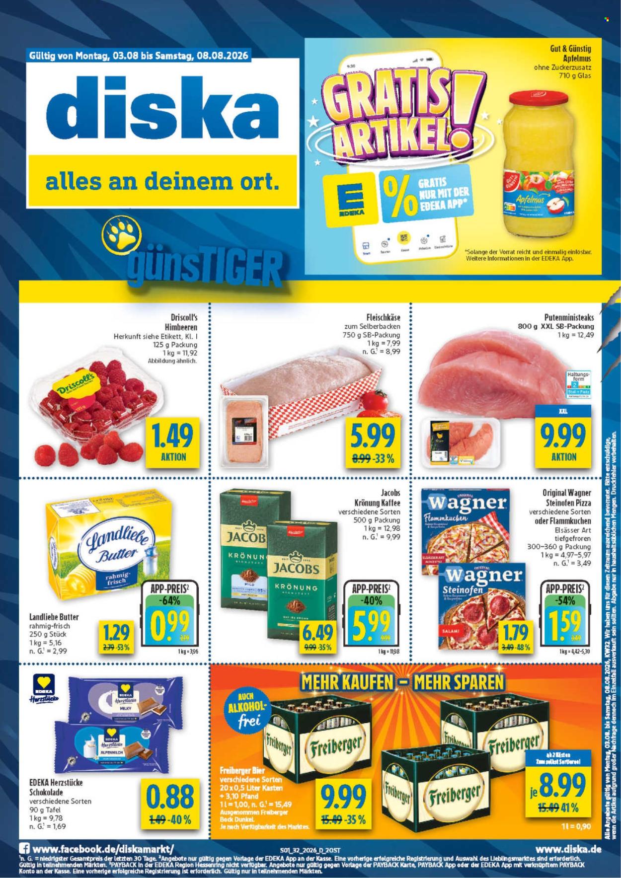 Diska Prospekte  - 3.08.2026 - 8.08.2026. Seite 1