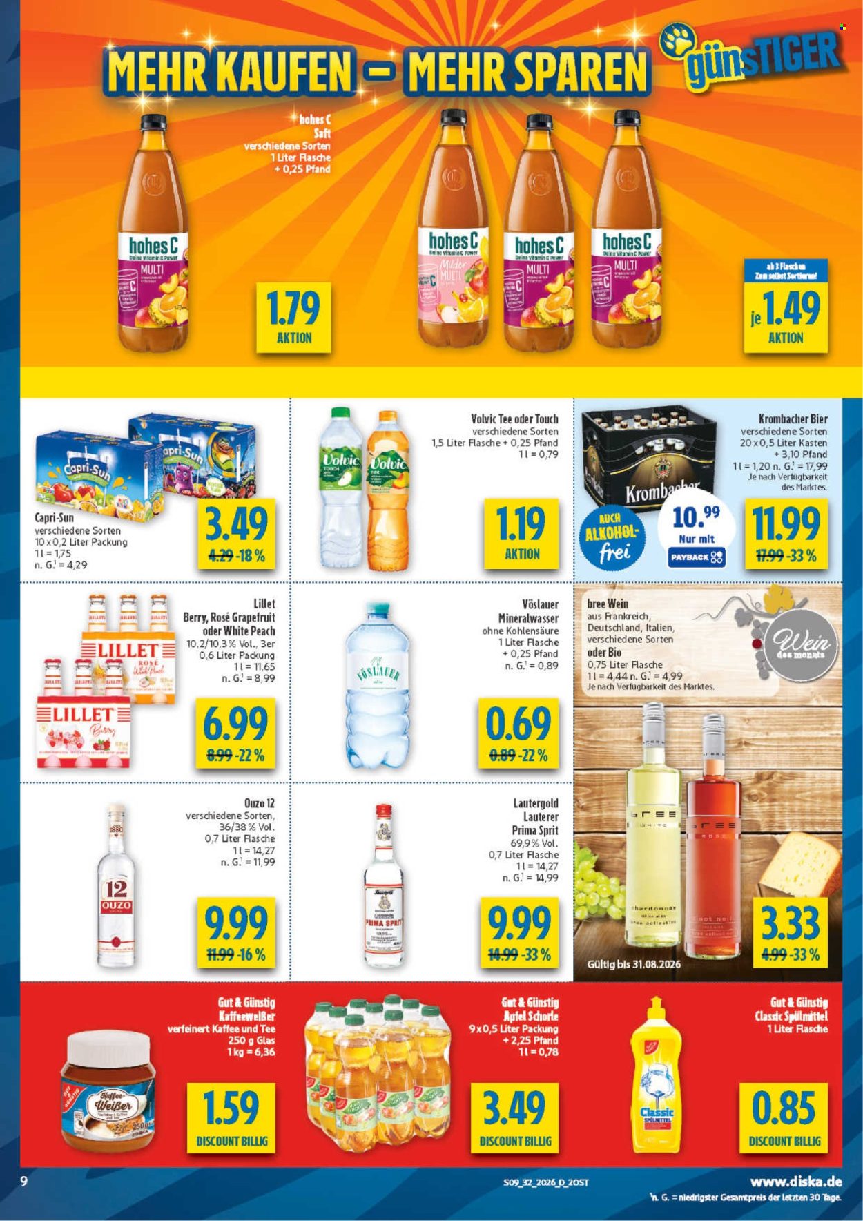Diska Prospekte  - 3.08.2026 - 8.08.2026. Seite 9