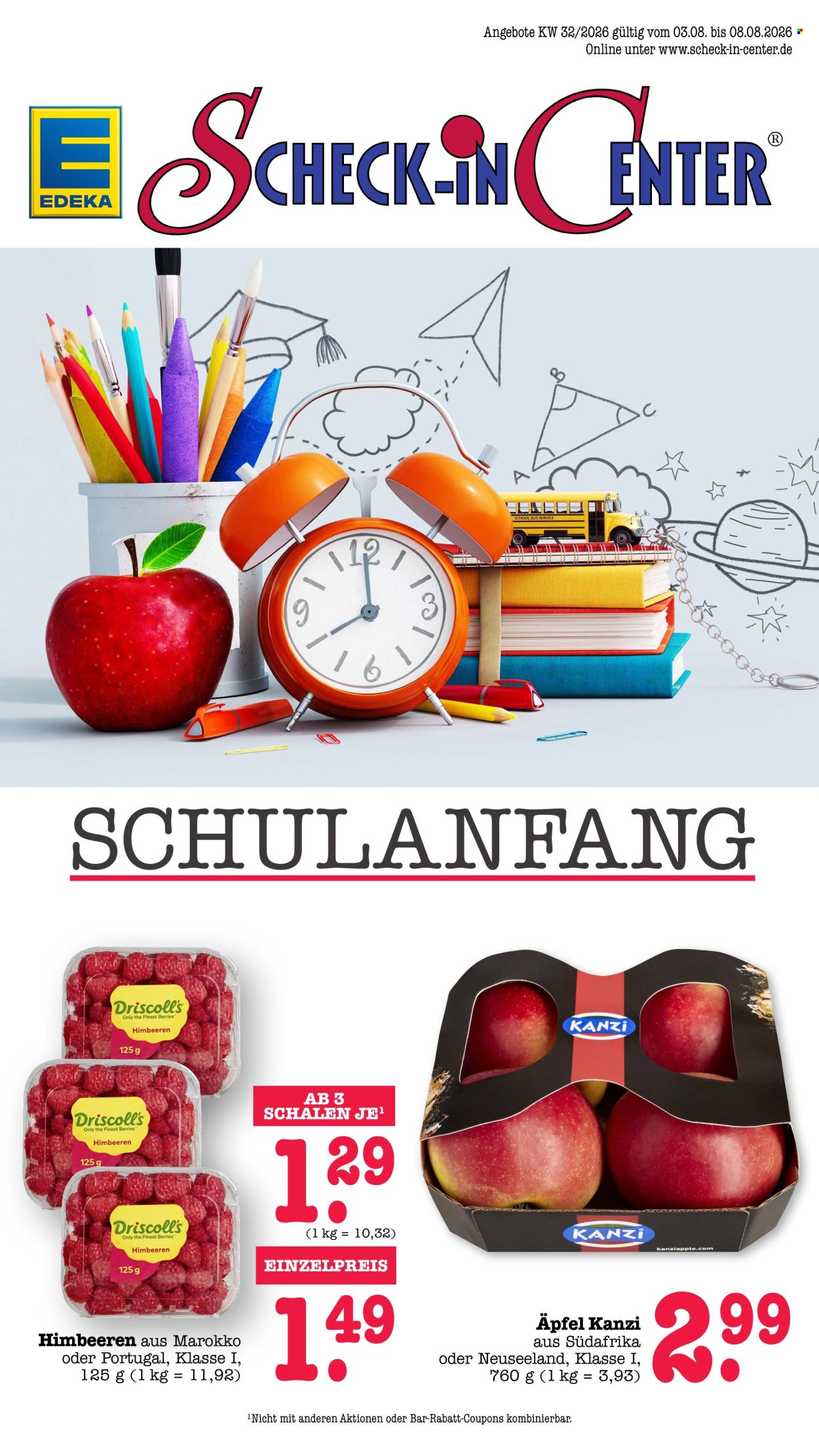 Scheck-in Prospekte  - 3.08.2026 - 8.08.2026. Seite 1