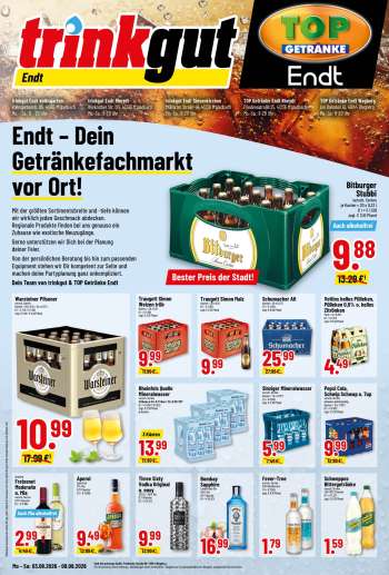 Prospekte Edeka Getränkemarkt - 3.08.2026 - 8.08.2026.
