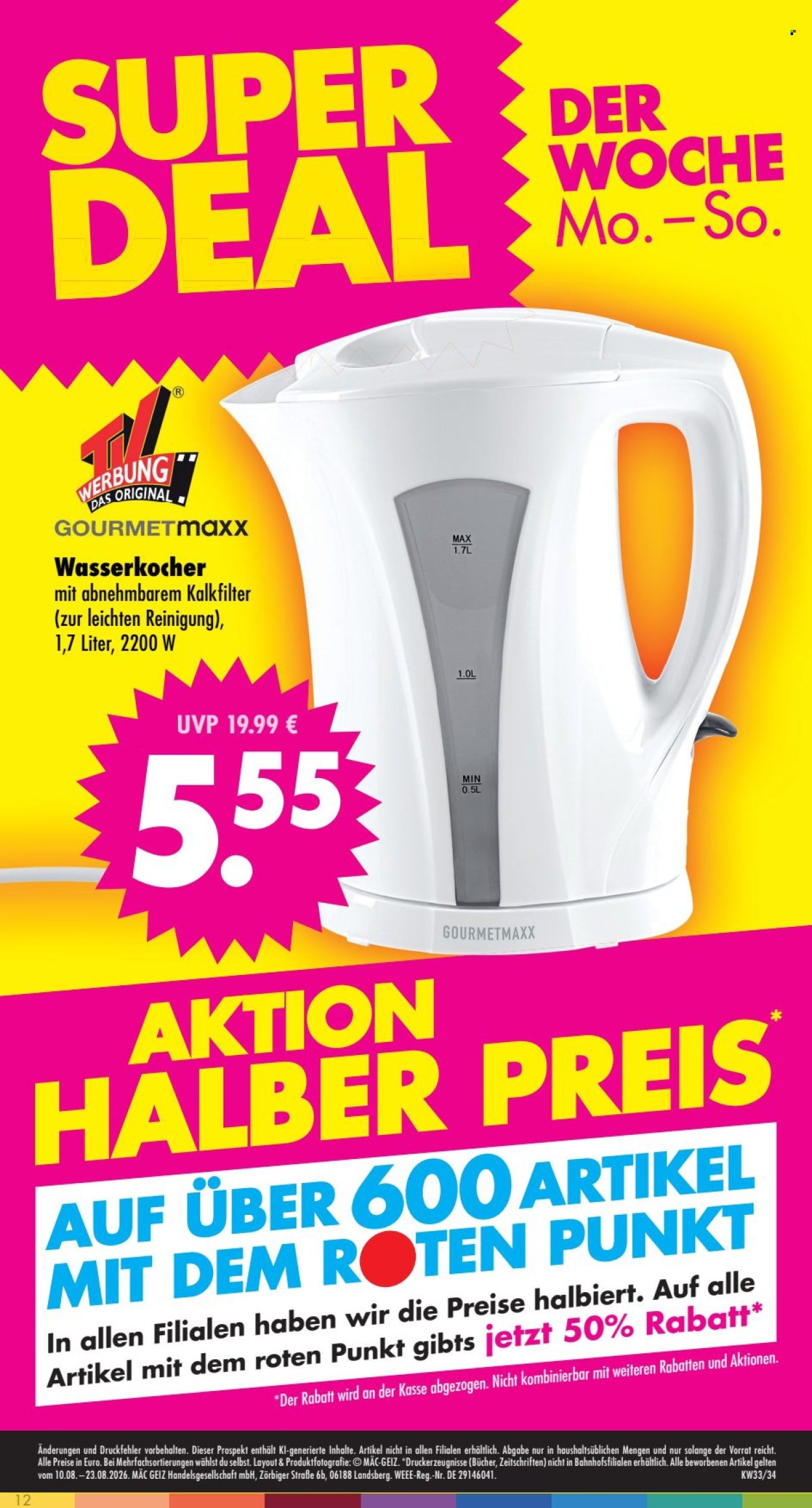 Mäc-Geiz Prospekte  - 10.08.2026 - 10.08.2026. Seite 12