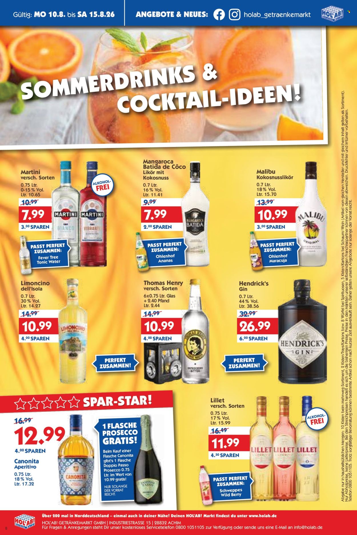 Hol'ab! Getränkemarkt Prospekte  - 10.08.2026 - 15.08.2026. Seite 8