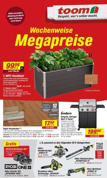 Prospekte toom Baumarkt - 8.08.2026 - 14.08.2026.