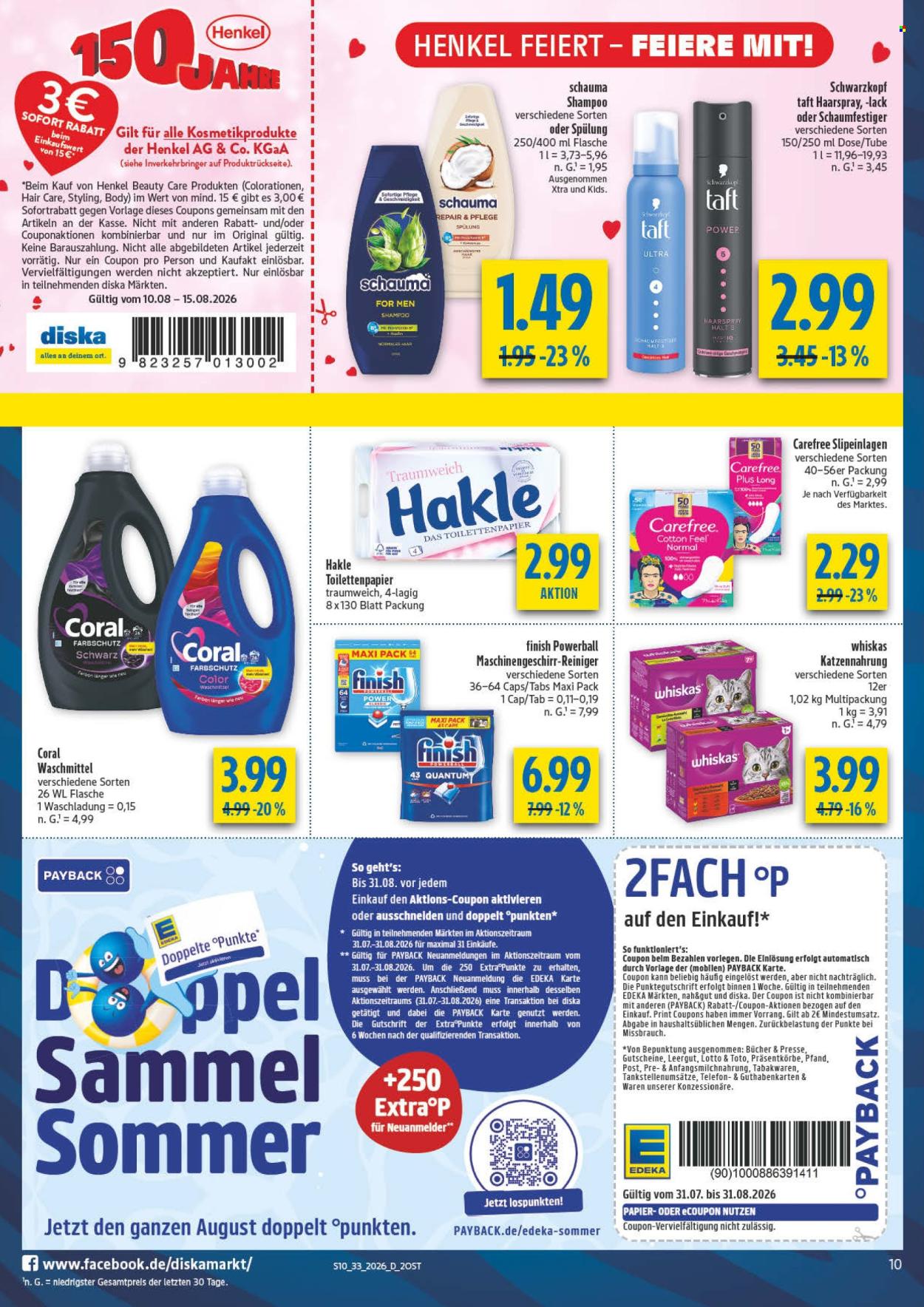 Diska Prospekte  - 10.08.2026 - 15.08.2026. Seite 10