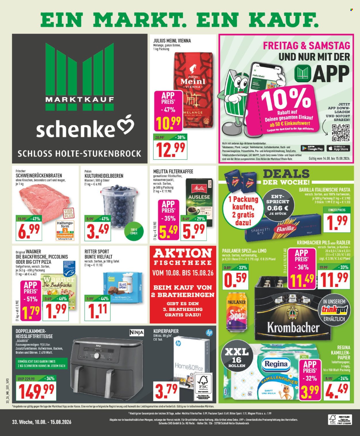 Marktkauf Prospekte  - 10.08.2026 - 15.08.2026. Seite 1