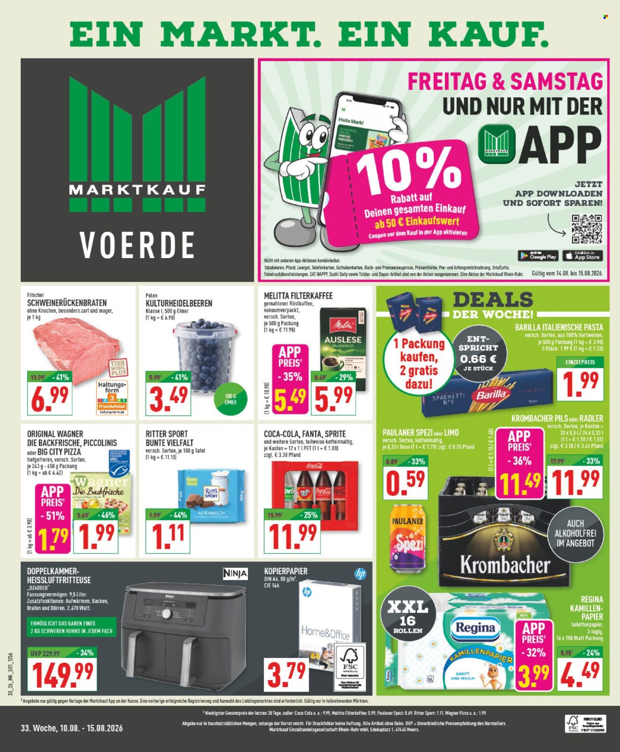 Marktkauf Prospekte  - 10.08.2026 - 15.08.2026. Seite 1