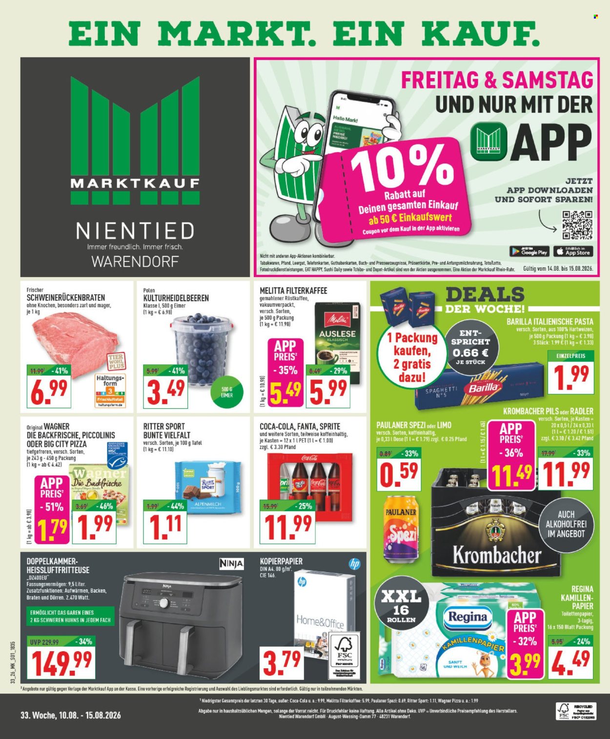 Marktkauf Prospekte  - 10.08.2026 - 15.08.2026. Seite 1