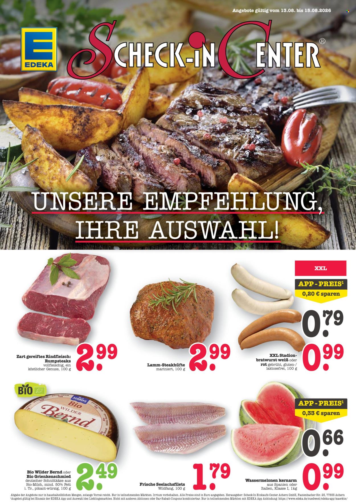 Scheck-in Prospekte  - 10.08.2026 - 15.08.2026. Seite 1