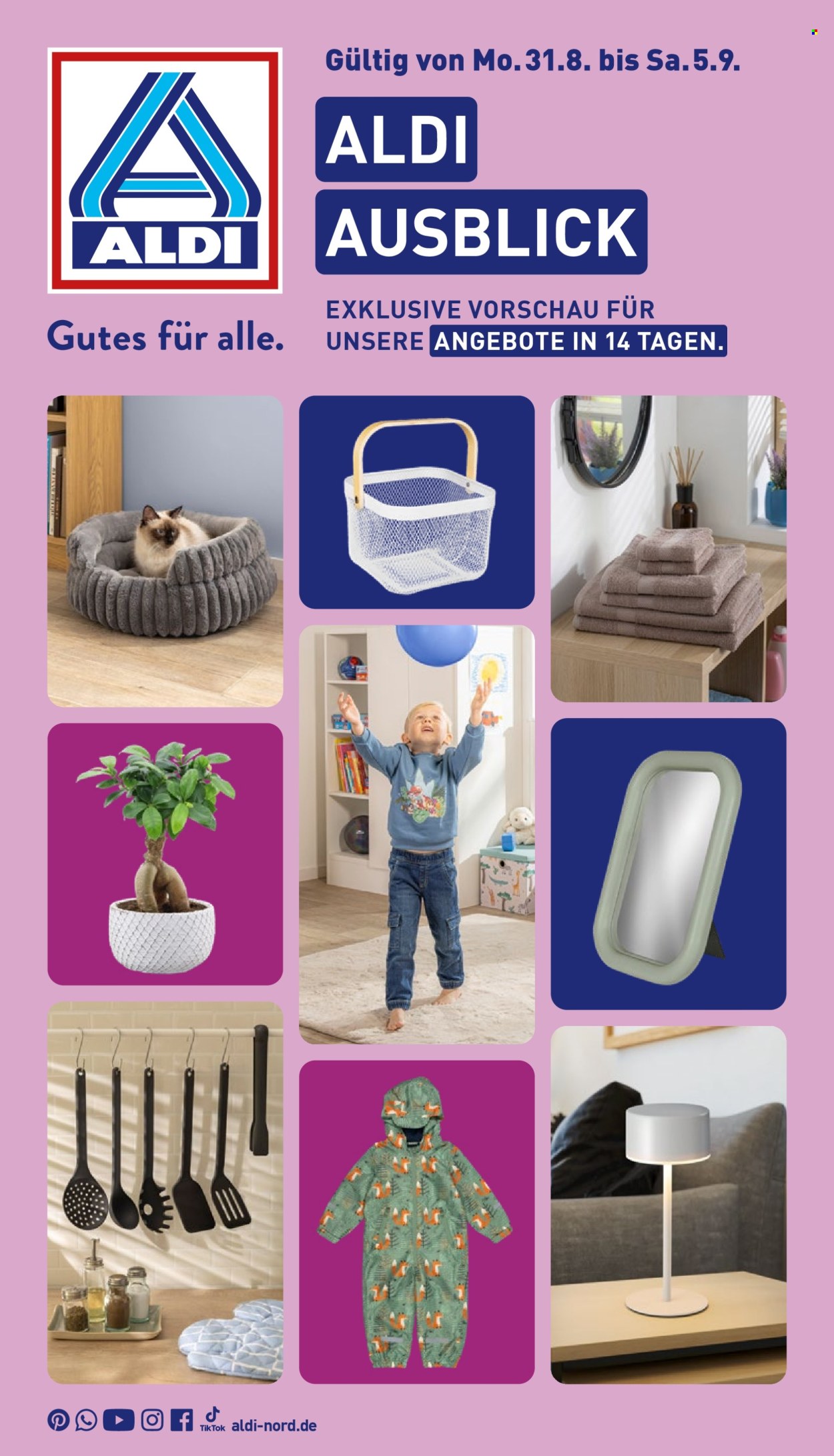 ALDI Nord Prospekte  - 17.08.2026 - 17.08.2026. Seite 1