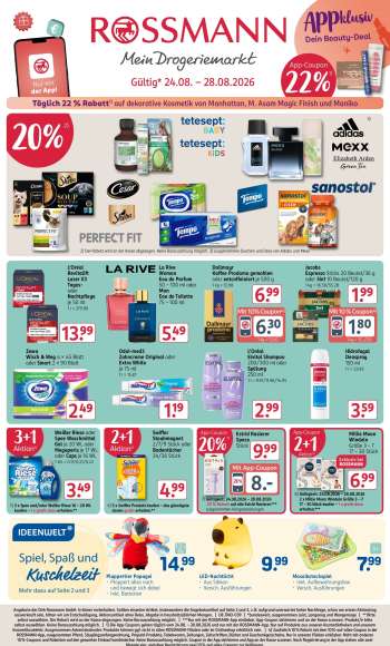 Prospekte Rossmann - 24.08.2026 - 28.08.2026.