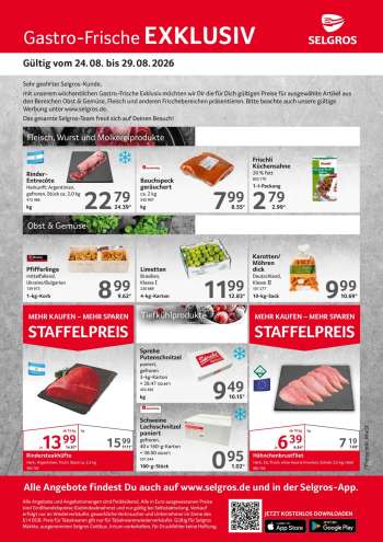 Prospekte Selgros - 24.08.2026 - 29.08.2026.