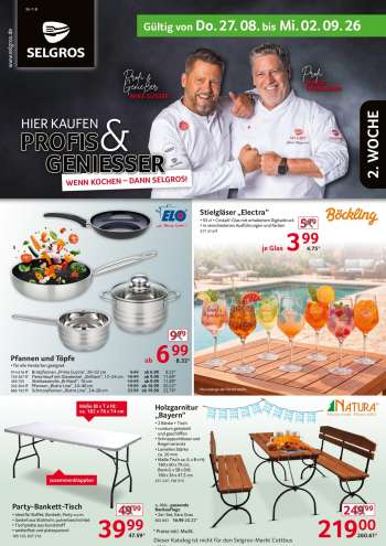 Prospekte Selgros - 27.08.2026 - 2.09.2026.