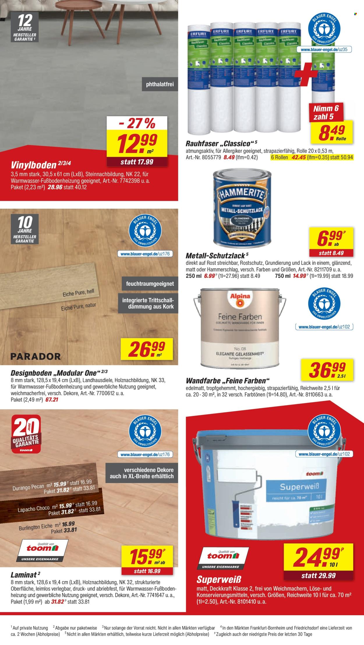 toom Baumarkt Prospekte  - 22.08.2026 - 28.08.2026. Seite 18