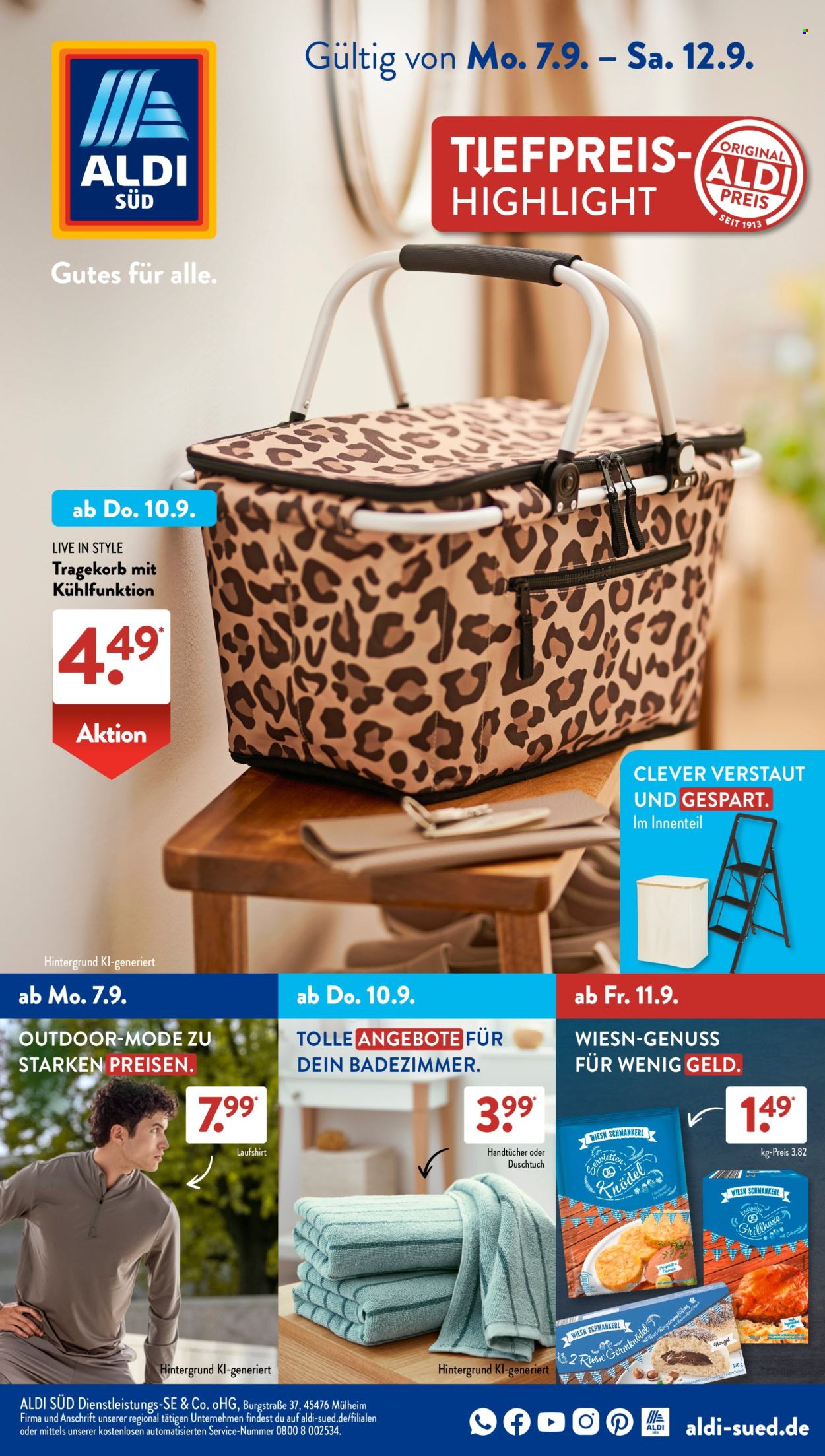 ALDI SÜD Prospekte  - 24.08.2026 - 24.08.2026. Seite 1