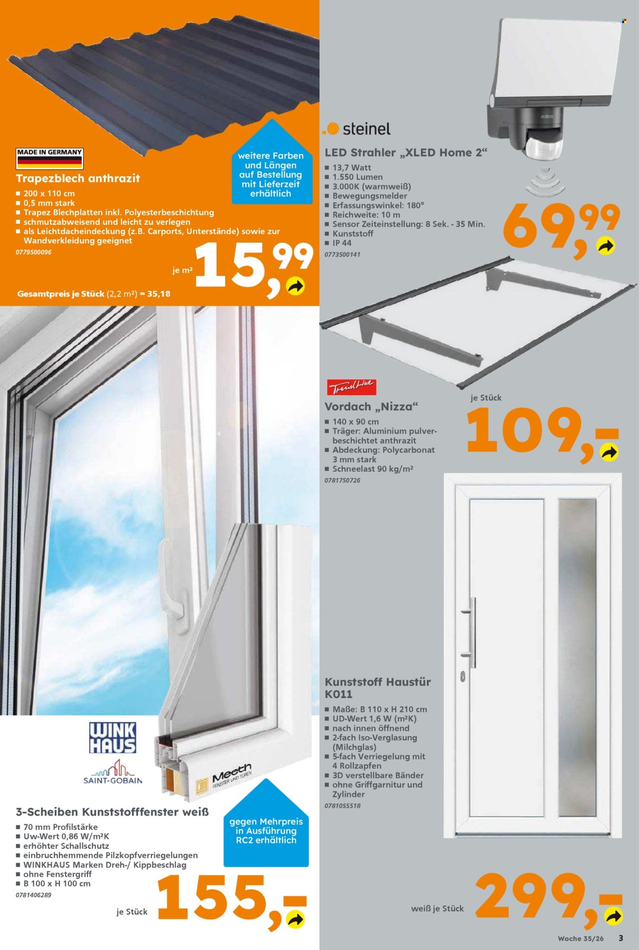 Globus Baumarkt Prospekte  - 24.08.2026 - 29.08.2026. Seite 3
