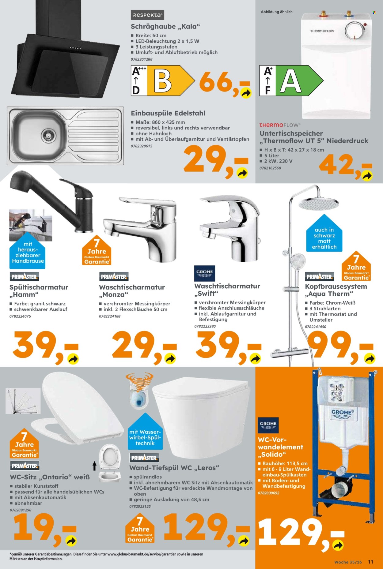 Globus Baumarkt Prospekte  - 24.08.2026 - 29.08.2026. Seite 11