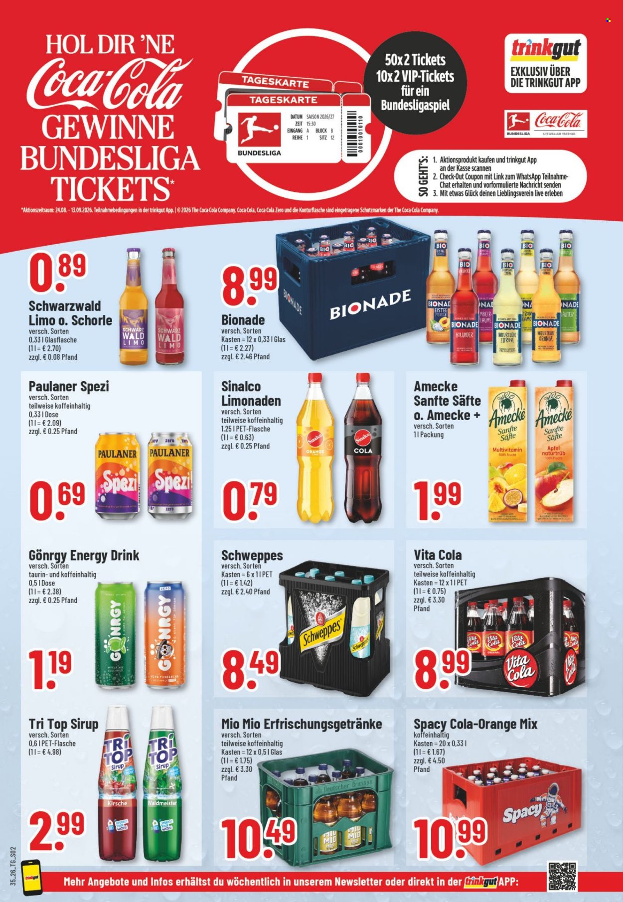 trinkgut Prospekte  - 24.08.2026 - 29.08.2026. Seite 2