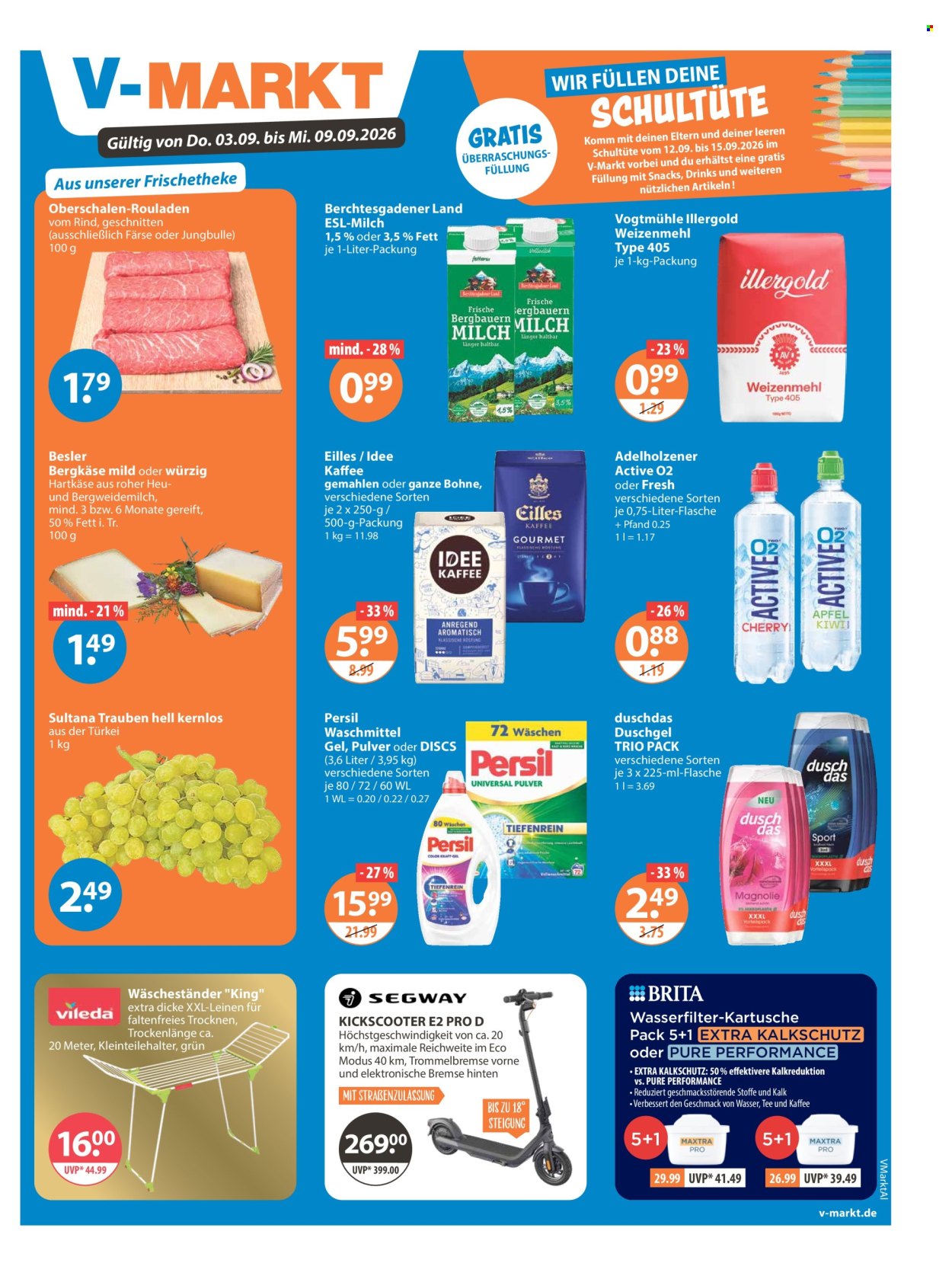 V-Markt Prospekte  - 3.09.2026 - 9.09.2026. Seite 1