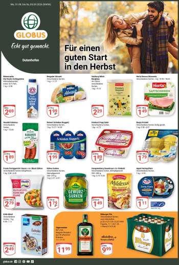 Prospekte Globus - 31.08.2026 - 5.09.2026.